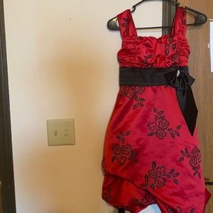 Red and black dress for kids